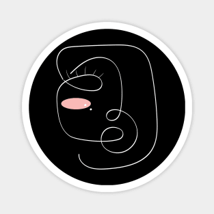 abstract face Magnet